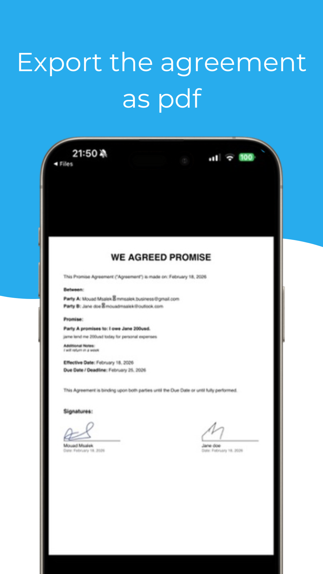 Negotiate and Revise